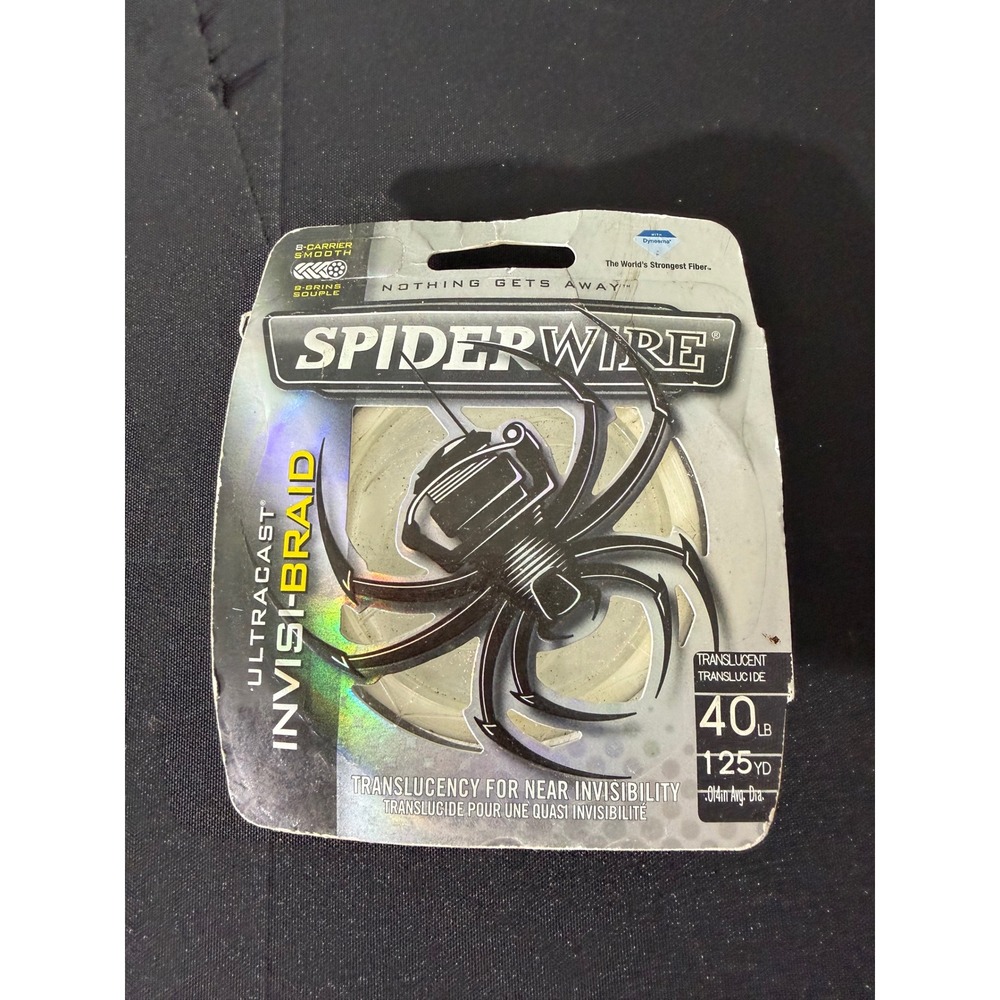 SpiderWire Ultracast Invisi-Braid 40lb 125yd Translucent Braided Fishing Line